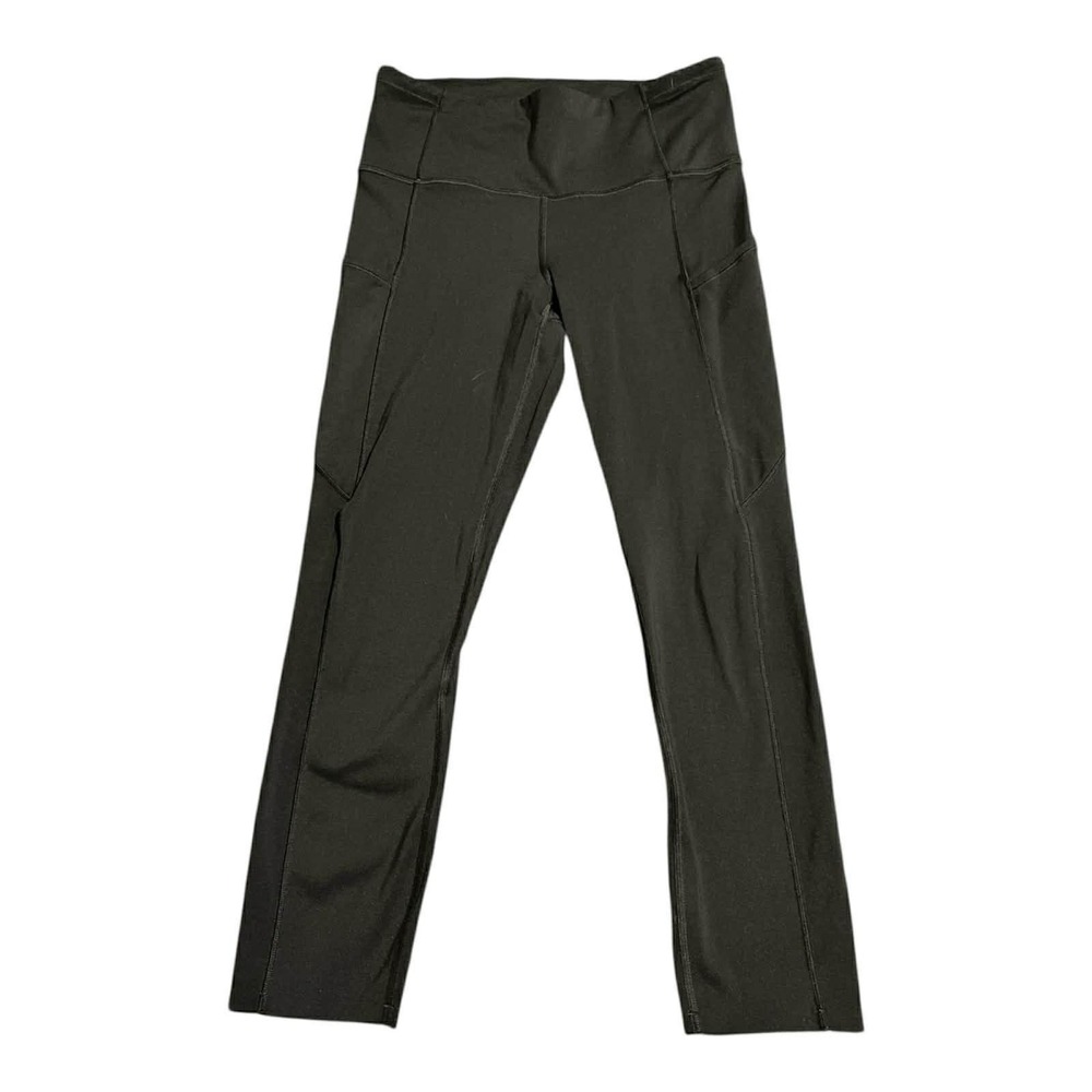 Lululemon‎ Pants Womens 6 Black High Rise Leggings Side Pocket Yoga Athletic